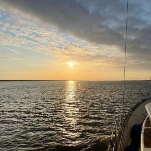 sunset at sea